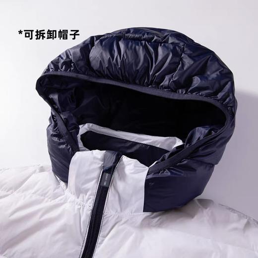 创童深圳校服中学生长袖羽绒服轻薄外套90白鸭绒连帽Teflon三防面料男女同款 商品图2