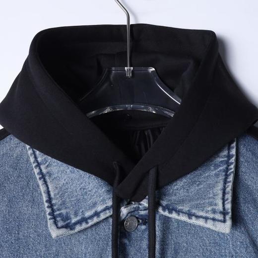 31069SDSA男士秋冬新款痞帅男装美式潮牌牛仔羽绒服拼接水洗百搭外套 商品图2