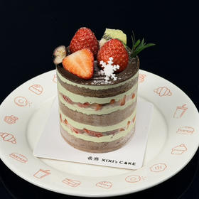 开心果巧克力草莓蛋糕（10点半后陆续出）