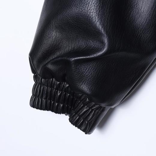 M0162SDSA男士秋冬新款痞帅男装显瘦复古毛领皮衣夹克外套百搭时尚简约 商品图4