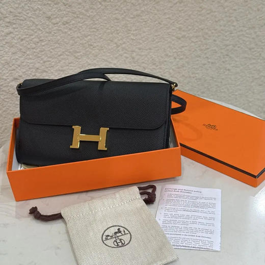 爱马仕 康康 ToGo 黑金 E皮 钱包  U刻 商品图0