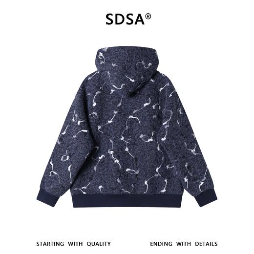 WT305SDSA男士秋冬新款痞帅男装潮牌高级感撞色拉链立领连帽卫衣百搭 商品图5