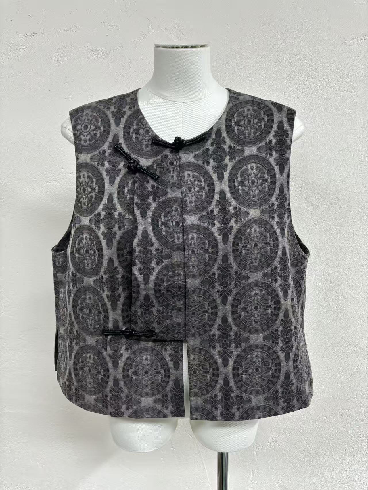 Famecoco范可儿秋款新中式马夹FAD6CA217 商品缩略图1