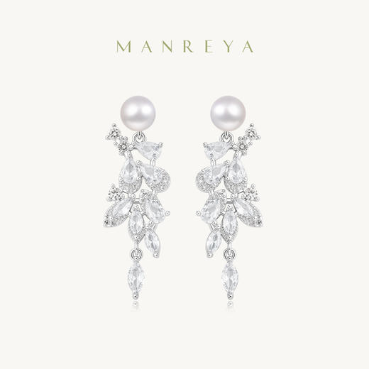 Manreya玛芮雅“星河流苏”淡水珍珠耳饰|铜镀金，淡水珍珠 商品图5