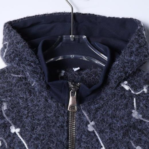 WT305SDSA男士秋冬新款痞帅男装潮牌高级感撞色拉链立领连帽卫衣百搭 商品图2