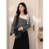 鹿向南「温柔陷阱」灰色设计感小众毛衣女秋冬季新款长袖针织上衣 商品缩略图1