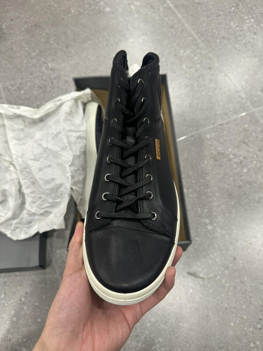 正品 ecco爱步 柔酷 7号系列 休闲 时尚板鞋 黑色 全新原盒 尺码42号0529 商品图1