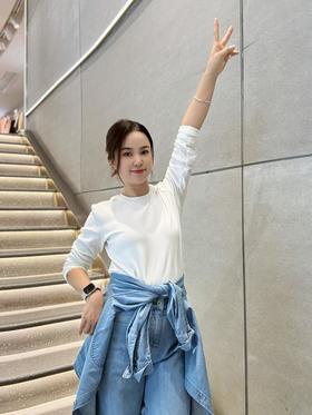 佐丹奴女装25年商场新款长袖纯色T恤05325603
