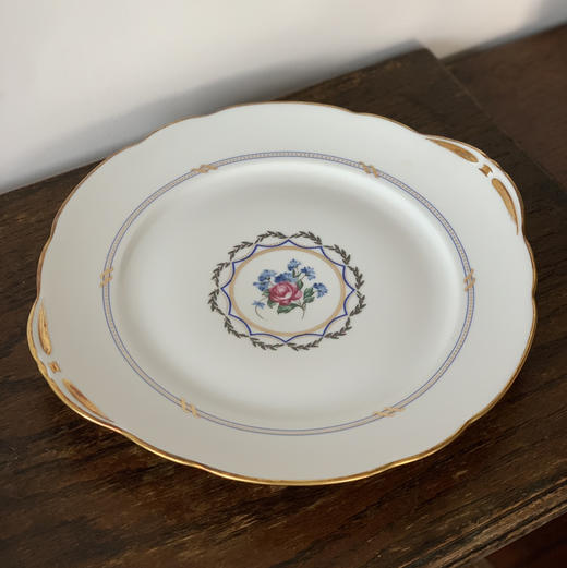 法国Limoges利摩日双耳描金大果盘 商品图1