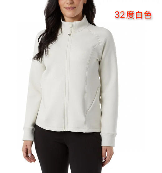 32度女士Active全拉链外套，美国🇺🇸直邮特价230元🉐包税包邮到手🔥是换季与秋冬日常最百搭的轻外套，面料顺滑舒适，带有细腻的弹性，穿上轻盈无负担，既能保暖又不闷热 商品图2