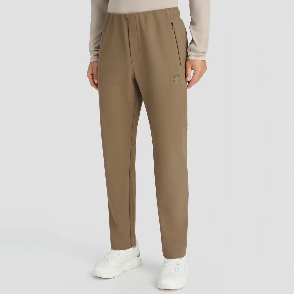 25年笛家同款冬季户外男式防水防雨透湿梭织运动松紧腰冲锋加绒软壳长裤！