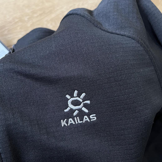 原单正品 KAILAS凯乐石男士半拉链款抓绒衣！黑色 M L XL XXL 商品图4