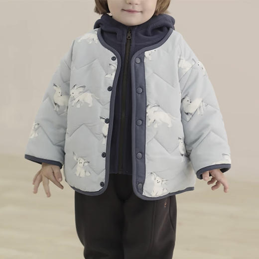 裁缝学苑TQ186夹棉外套棉服纸样棉袄绗棉连帽摇粒绒童装样板打版 商品图3