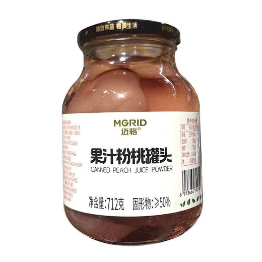 迈格 果汁粉桃罐头 712g/瓶 商品图0