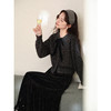 鹿向南「乌木衔月」高级波点灰色毛衣女秋冬设计感短款针织衫上衣 商品缩略图4