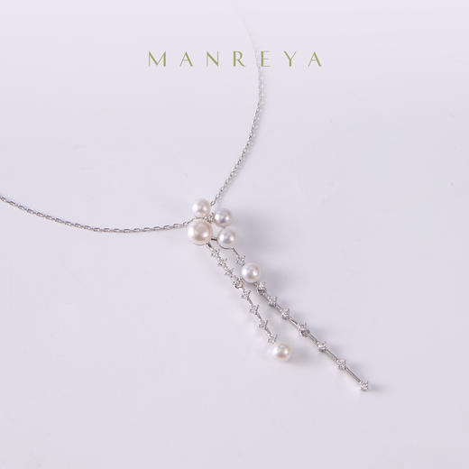Manreya玛芮雅“珠坠瀑布”淡水珍珠项链|淡水珍珠，铜镀金 商品图0