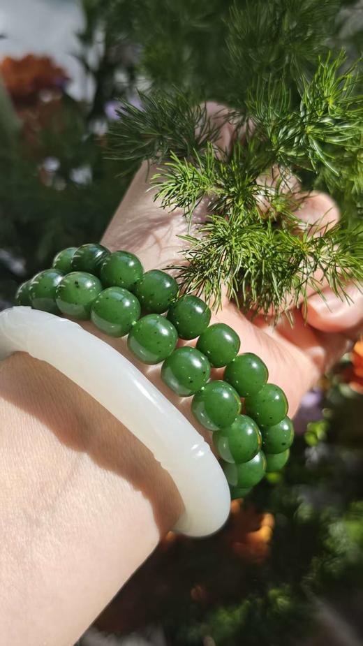 子不语 · 松春 碧玉籽料手串【嘉石206】 商品图8