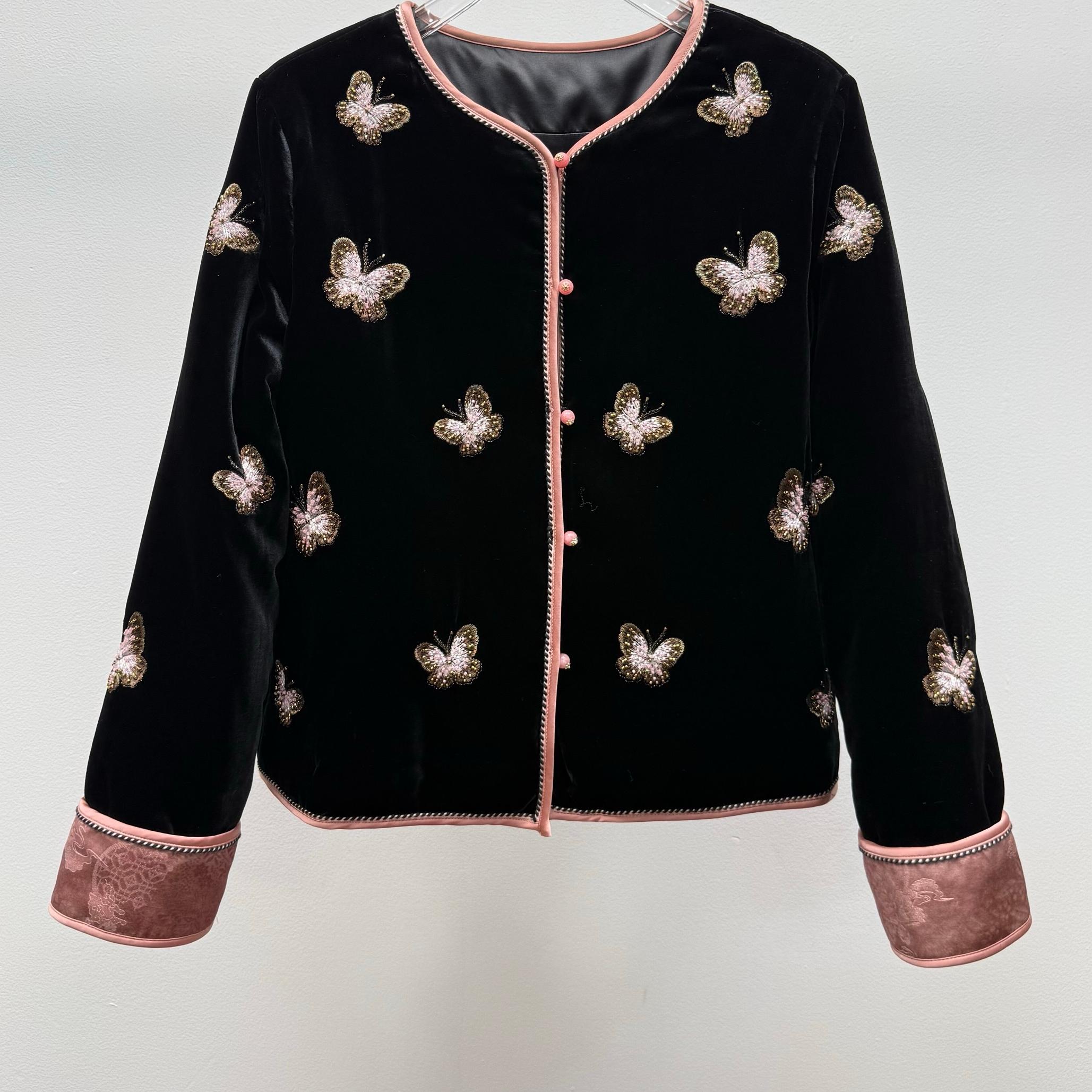 Famecoco范可儿秋冬款新中式短款上衣外套FAD8AE209 商品缩略图0