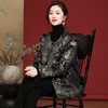 新中式中国风羽绒服织锦缎提花百搭款OY24388 商品缩略图0