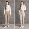 famecoco范可儿纯色高腰休闲裤修身百搭直筒七分裤DAB6GA007 商品缩略图4