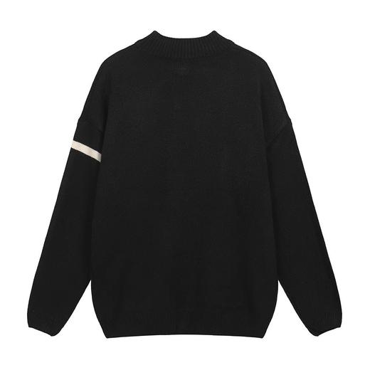 中性款人像提花小高领针织毛衣he 商品图1