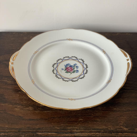 法国Limoges利摩日双耳描金大果盘 商品图0