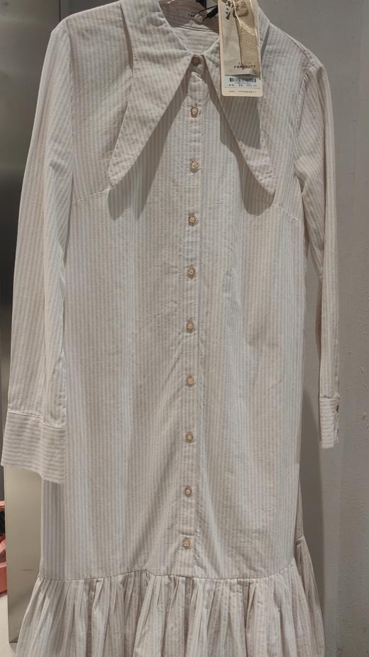 famecoco范可儿连衣裙女七分袖垂感高腰中长裙F185FA014 商品图2