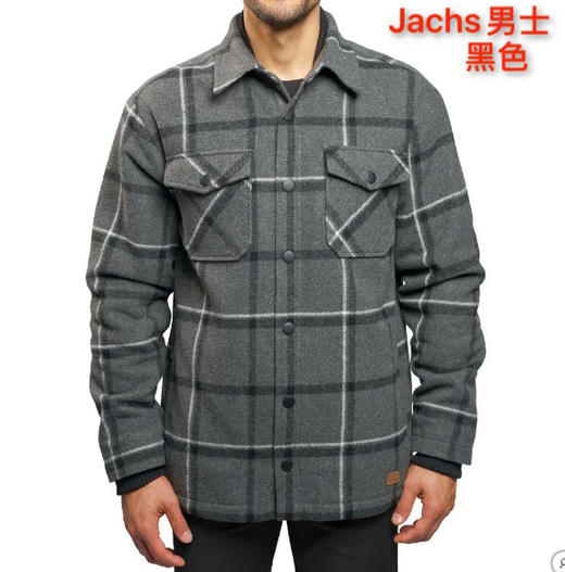 含羊毛的哦❤️Jachs男士抓绒格子羊毛长袖衬衫外套，特价299元包税包邮到手了🔥 商品图3