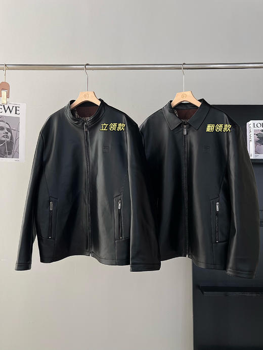 男士绵羊皮90白鸭绒羽绒皮衣外套 商品图7