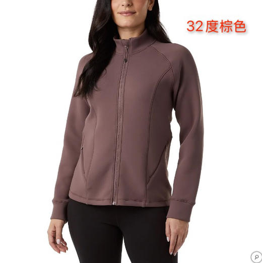 32度女士Active全拉链外套，美国🇺🇸直邮特价230元🉐包税包邮到手🔥是换季与秋冬日常最百搭的轻外套，面料顺滑舒适，带有细腻的弹性，穿上轻盈无负担，既能保暖又不闷热 商品图5