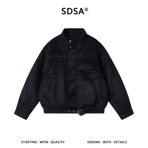 HL-8026SDSA男士秋冬新款痞帅男装潮牌美式纯色拉链立领夹克外套百搭时尚 商品图1