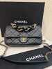 Chanel 粗链条 黑金 牛皮 CF 斜挎包 商品缩略图0