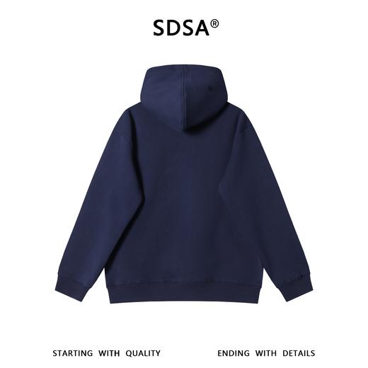 WY1480SDSA男士秋冬新款痞帅男装时尚金属设计连帽卫衣百搭宽松套头上衣 商品图5