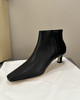 127-4 新款 TR鸭嘴鞋头 小猫跟 全皮 小短靴 稳当跟脚踝靴 商品缩略图6
