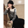 鹿向南「温柔陷阱」灰色设计感小众毛衣女秋冬季新款长袖针织上衣 商品缩略图4