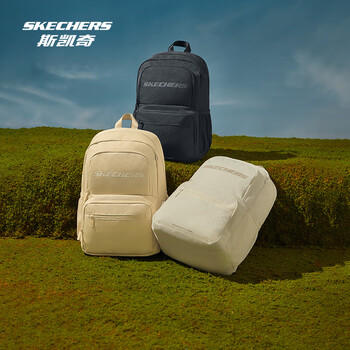 斯凯奇男女双肩包学生高中生书包大容量电脑包户外运动旅行背包L323U095 商品图5