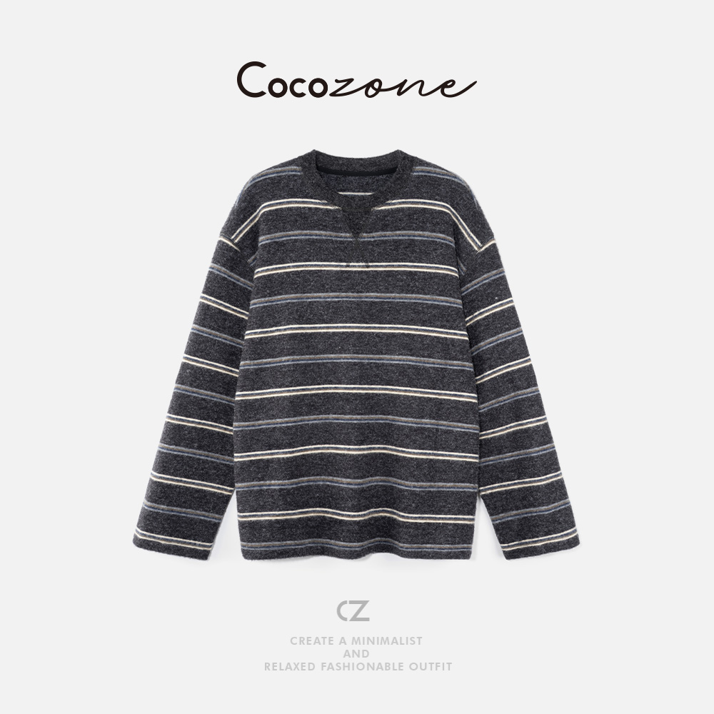 COCO ZONE 刘 一一 圆领罗纹领口长袖T恤 CD1A1717