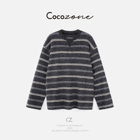 COCO ZONE 刘 一一 圆领罗纹领口长袖T恤 CD1A1717