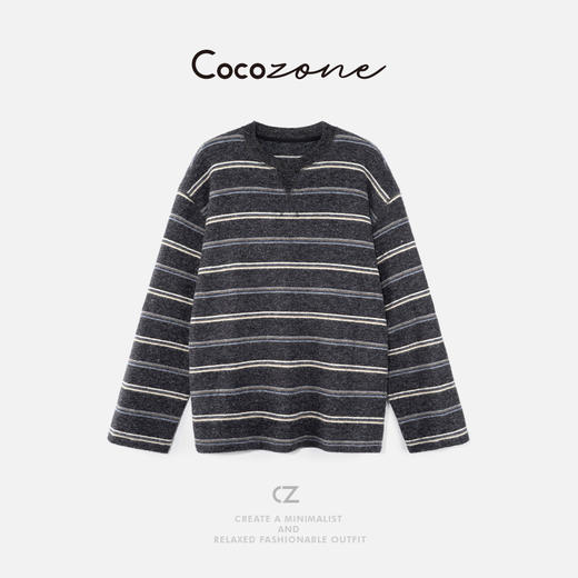 COCO ZONE 刘 一一 圆领罗纹领口长袖T恤 CD1A1717 商品图0
