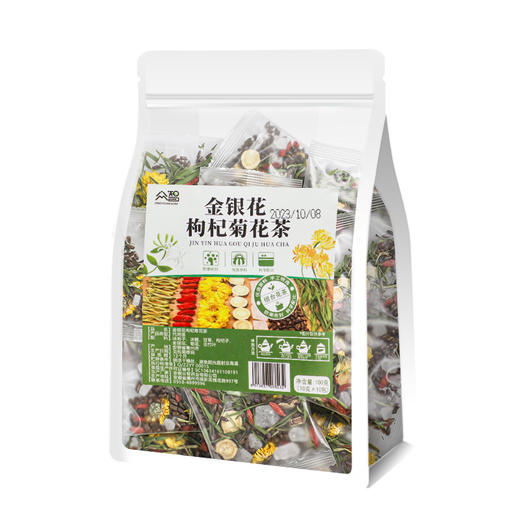 金银花枸杞菊花茶 胎菊枸杞子茶叶茶包泡水喝的养生茶冲泡茶包 商品图4