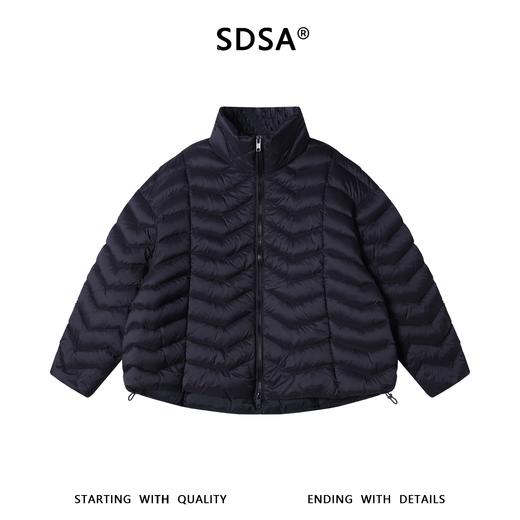 68102SDSA男士秋冬新款痞帅男装简约时尚纯色压线立领羽绒服外套百搭 商品图1