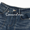 COCO ZONE 刘 一一 “羊毛牛仔”羊毛混纺直筒阔腿牛仔裤CD1A1814 商品缩略图2