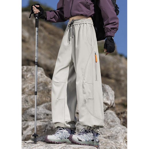 裁缝学苑AH100三防冲锋裤两件套纸样女装加绒工装裤三合一运动登山裤样板 商品图2