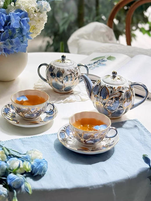 俄皇LOMONOSOV月光系列高档精致咖啡杯子高颜值陶瓷下午茶具套装 商品图1