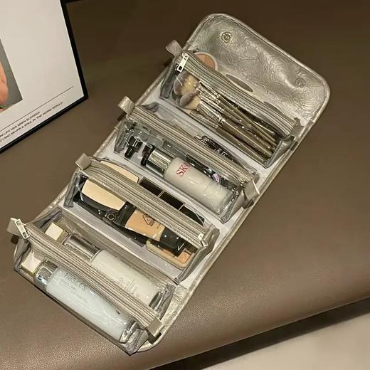 新款【可拆卸折叠化妆包】 大容量收纳包 女士手提旅行外出便携四合一收纳包 商品图8