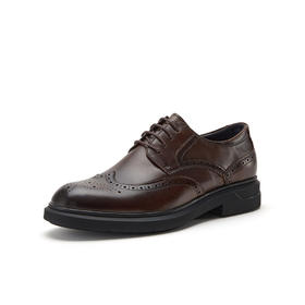 【云粉节】BF楼Bata正装皮鞋男2026春款时尚商务布洛克牛皮单鞋60911AM6    吊牌价1259   活动价869