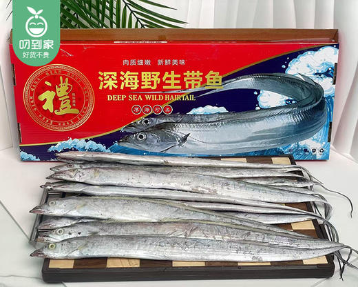 本港深海带鱼礼盒（2-3指）/1盒（约12条，共约1.5kg）生产日期：25年12月 商品图1