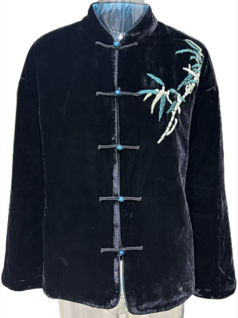 Famecoco范可儿秋冬款新中式短款上衣外套FAD8AE201 商品图0