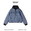 31069SDSA男士秋冬新款痞帅男装美式潮牌牛仔羽绒服拼接水洗百搭外套 商品缩略图1
