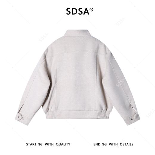 HL-8026SDSA男士秋冬新款痞帅男装潮牌美式纯色拉链立领夹克外套百搭时尚 商品图5